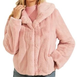 Guess sophy pale pink coat